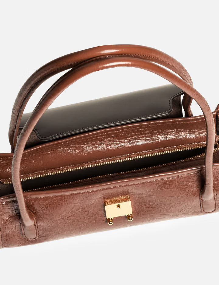 Leather Trunkette Bag
