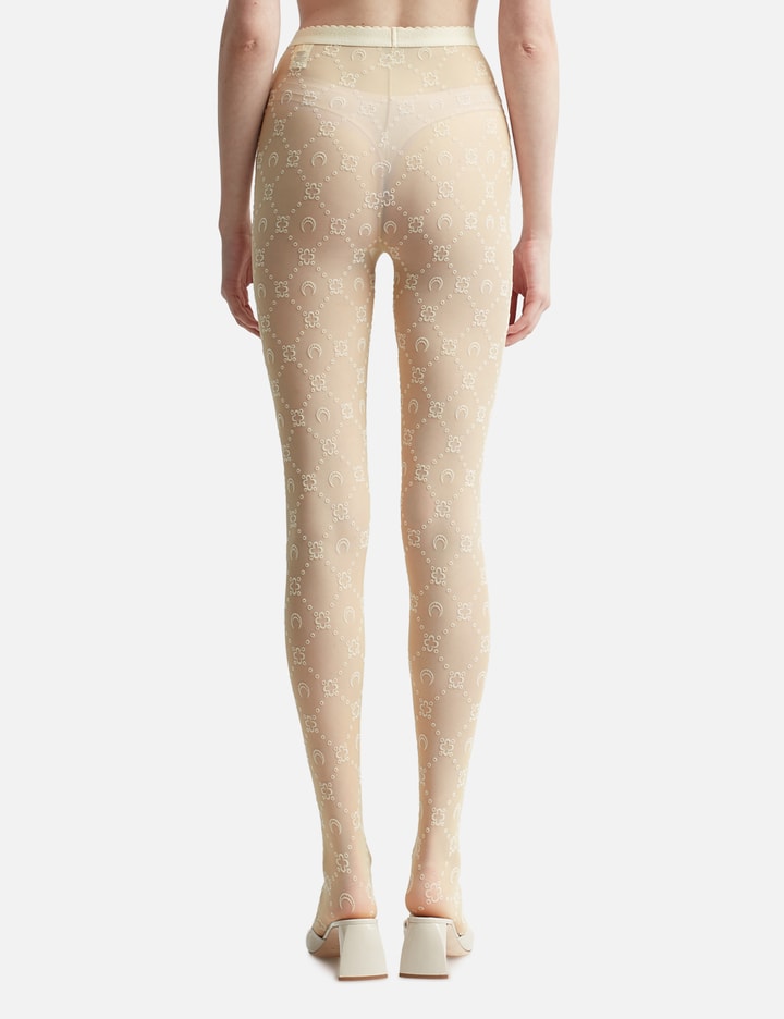 MOONOGRAM FLOCKED MESH TIGHTS
