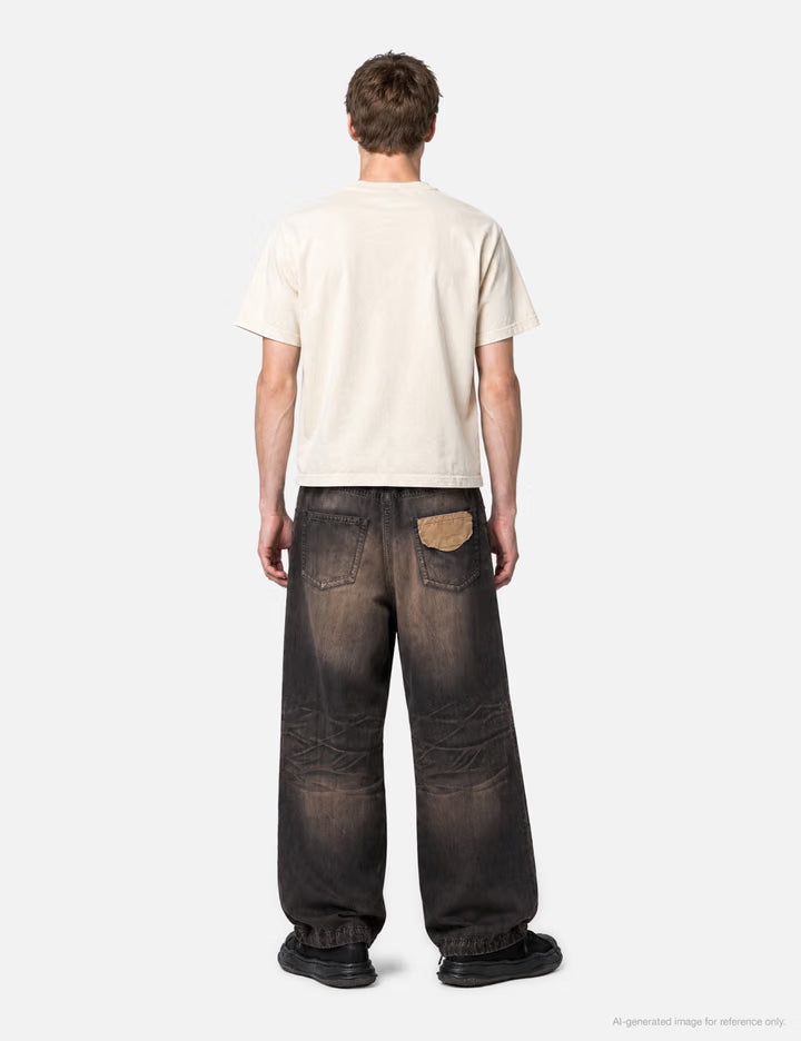 Light OZ Wide Denim Pants