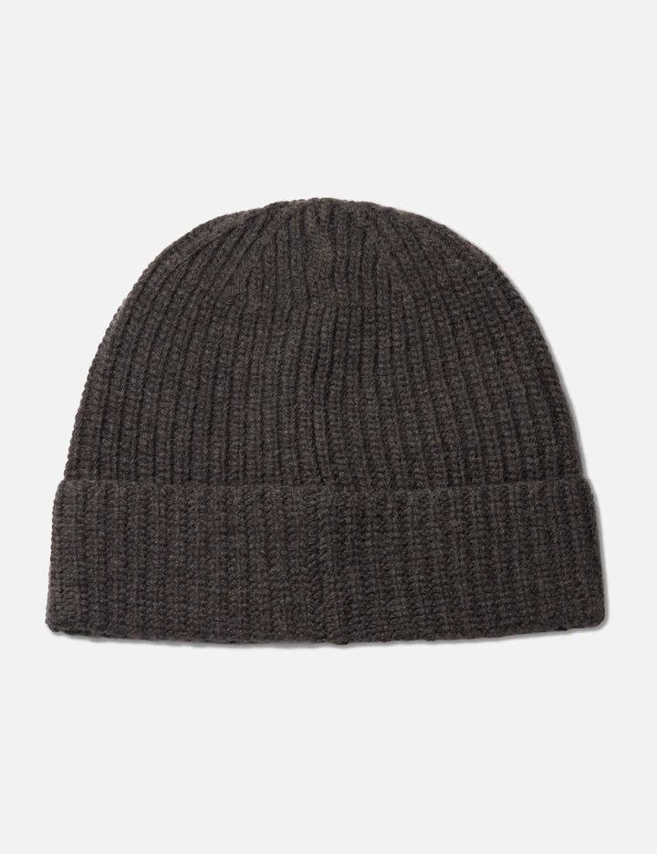 Light RWS Geelong Wool Ribbed Knit Beanie