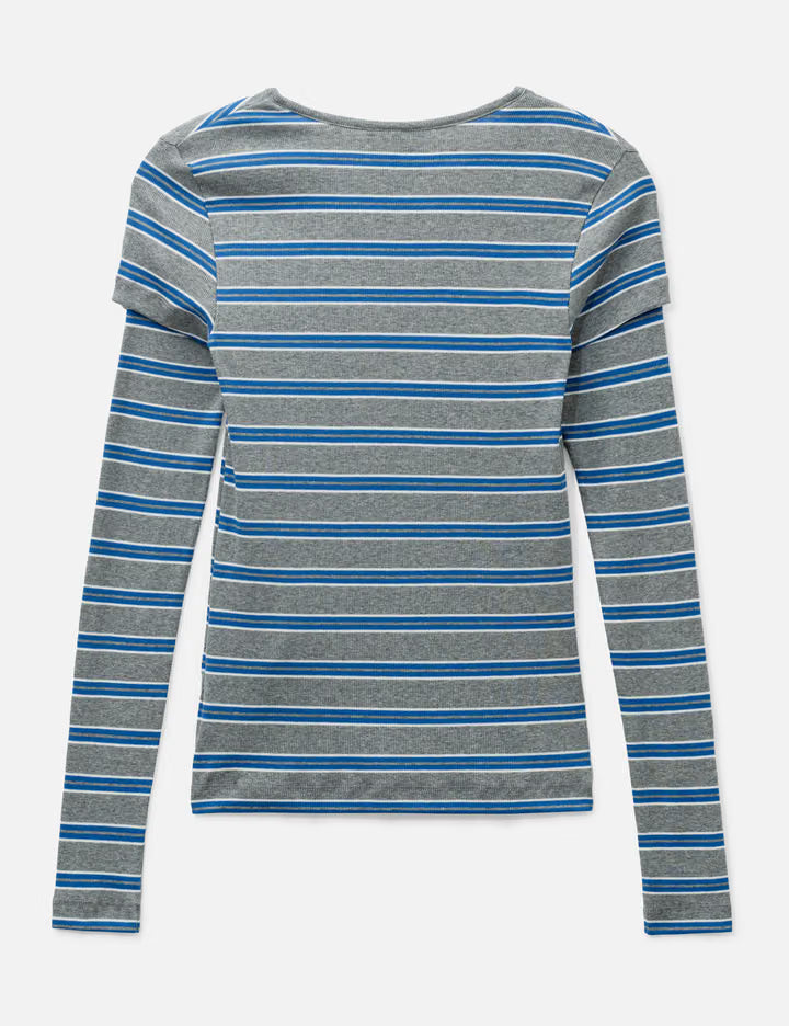 Long-Sleeve Top In Stripe
