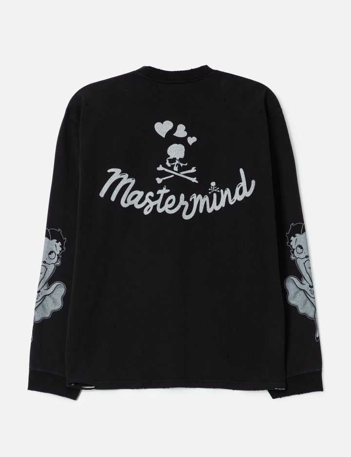 Mastermind World x X Betty Boop Damaged Boxy Long Sleeve T-shirt
