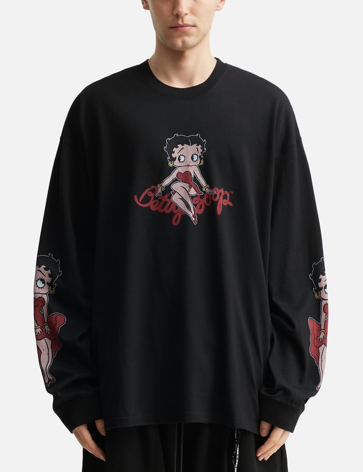 Mastermind World x X Betty Boop Boxy Long Sleeve T-shirt