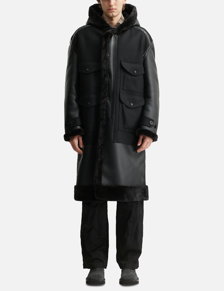 Junya Watanabe Man x Filson Faux Shearling Hooded Coat