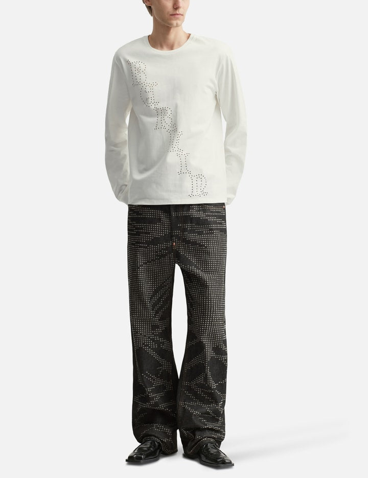 Laser Perforated Longsleeve Shirt "Berlin"