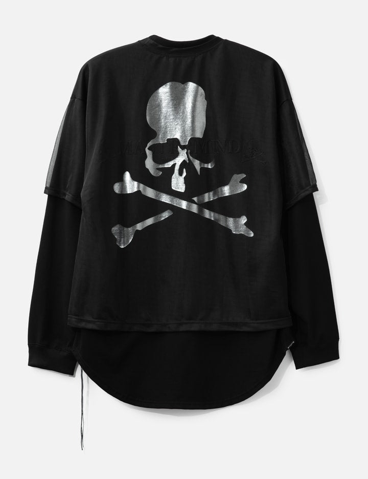 Sheer Layered Boxy Long Sleeve T-shirt