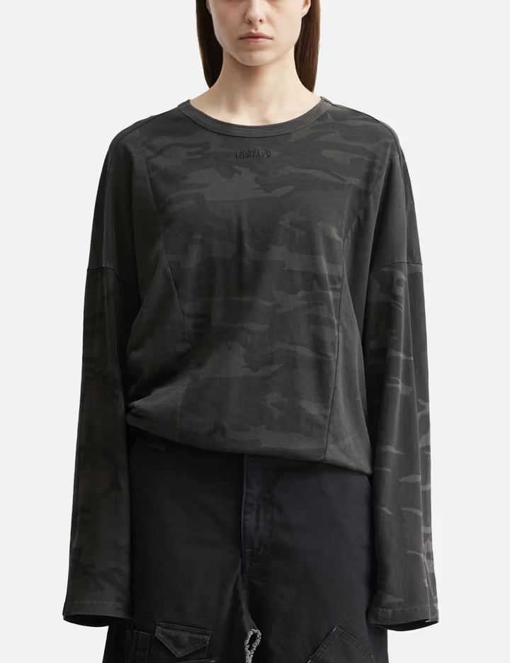 Camouflage Leopard Mixed Long Sleeve
