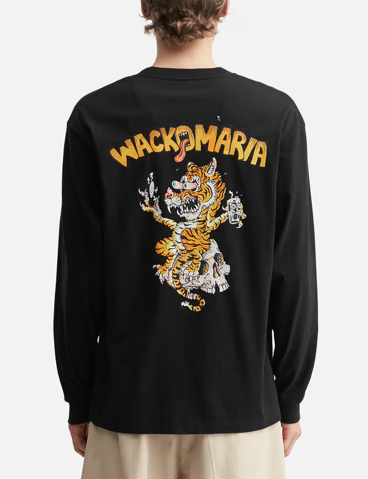 Tim Lehi / Washed Heavy Weight Crewneck Long Sleeves T-Shirt