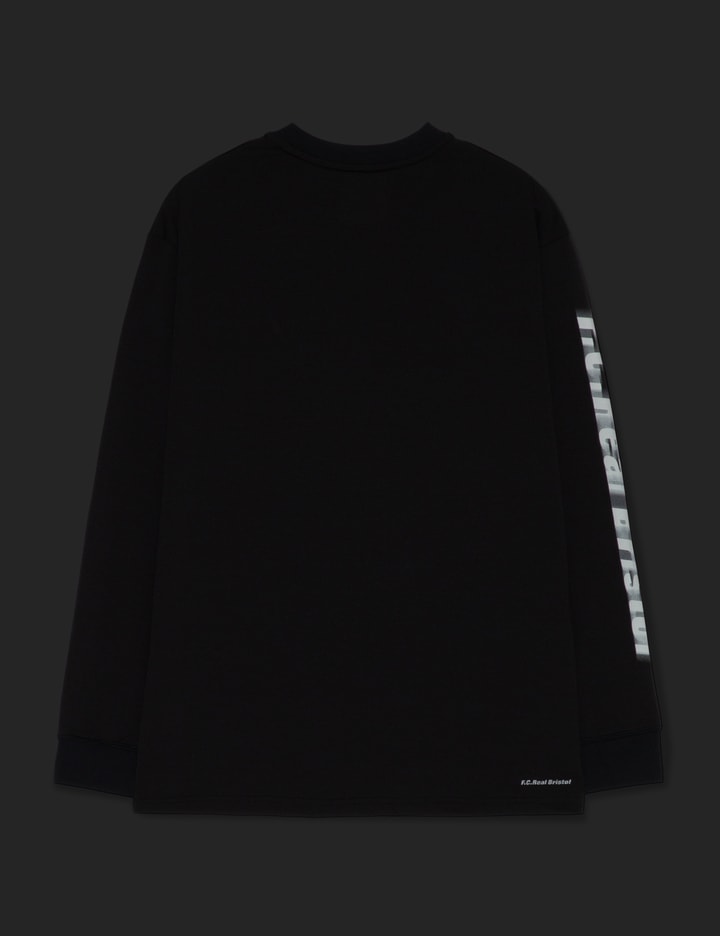 Blurred Logo Long Sleeve Team Pocket T-shirt