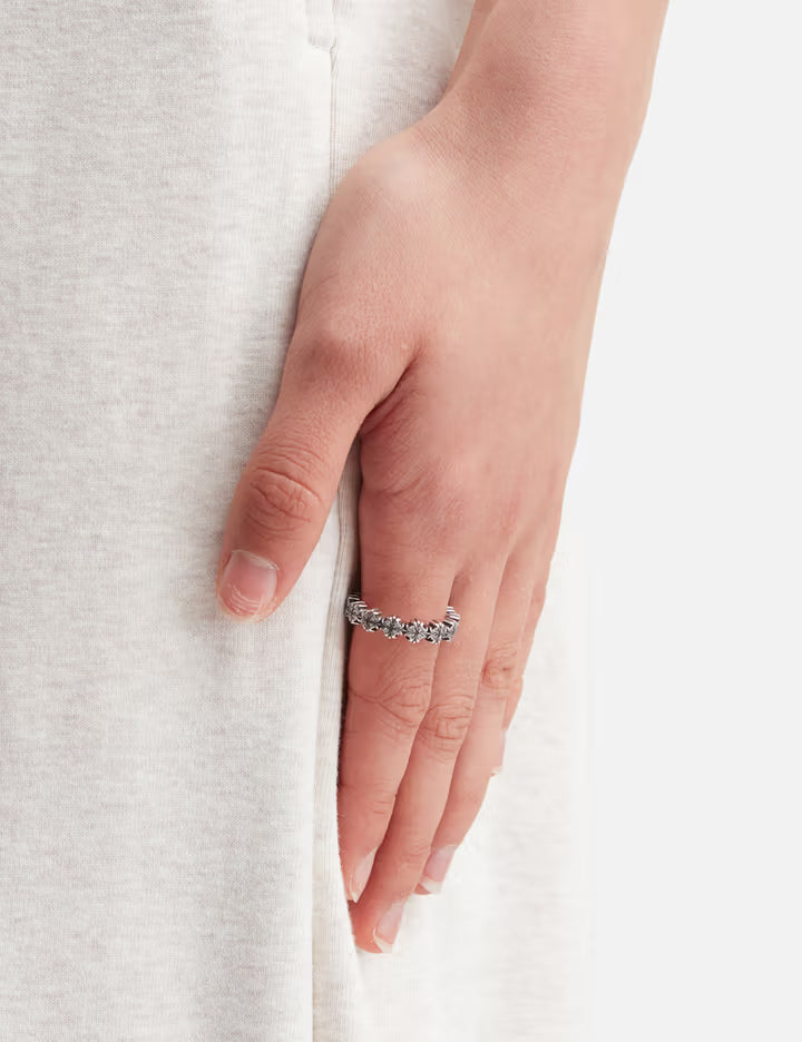 Maltese-Cross Quadruplets Oxidised Classic Ring