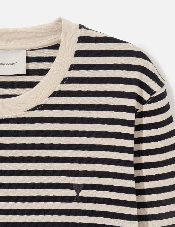 Mariniere Cotton T-Shirt With Ami De Coeur