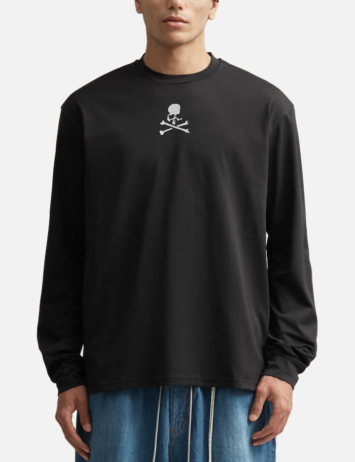 Mastermind Japan X MOONRAKERS Front Skull Long Sleeves T-Shirt Regular Fit