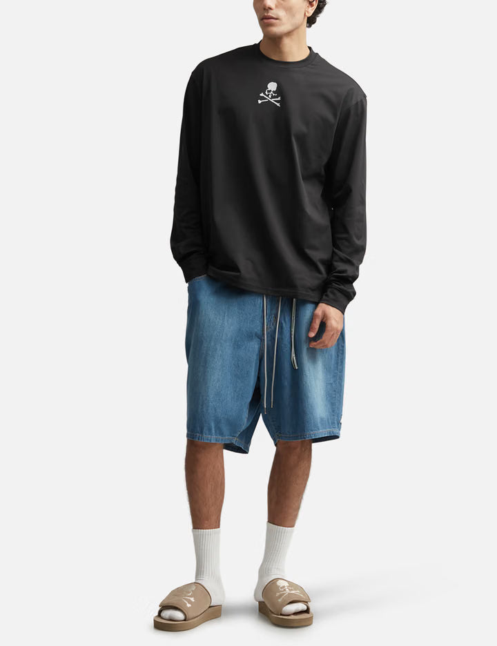 Mastermind Japan X MOONRAKERS Front Skull Long Sleeves T-Shirt Regular Fit