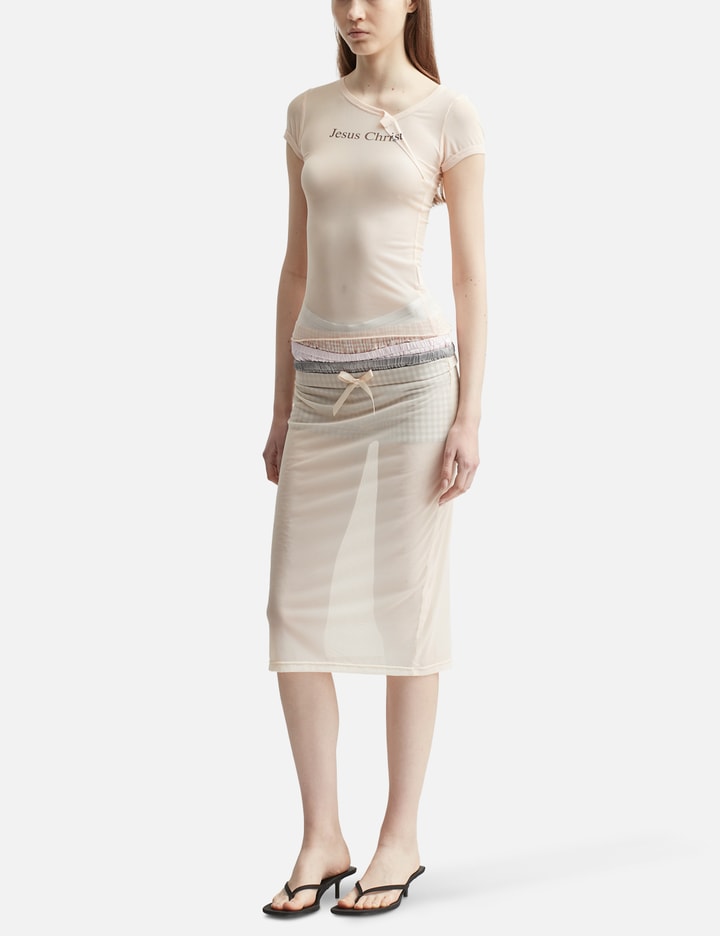 Jesus Christ Fold Sheer T-shirt