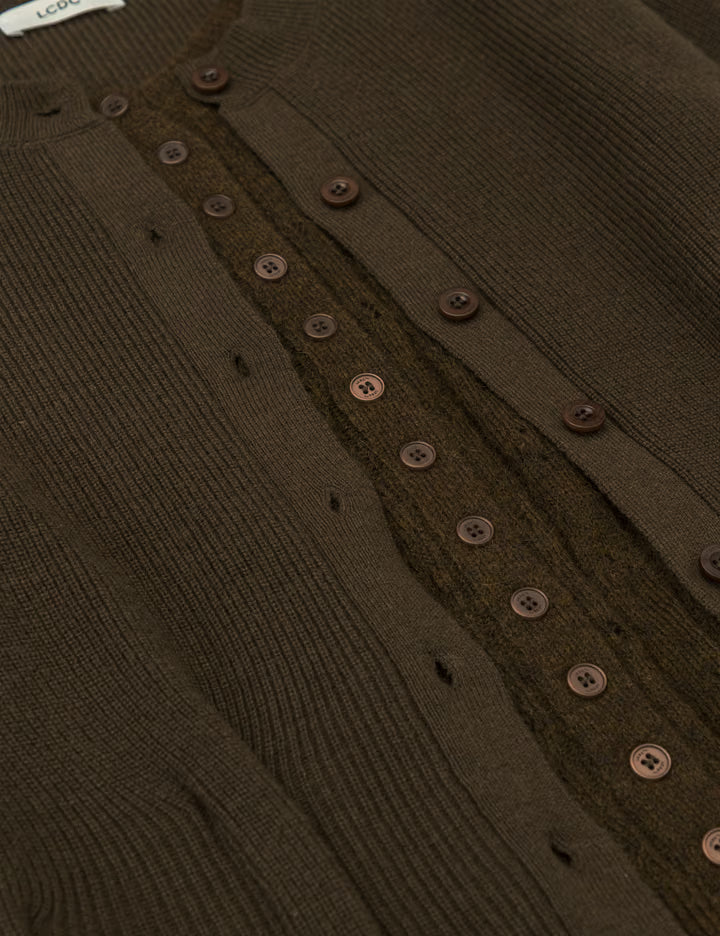 Mixed Layered Cardigan
