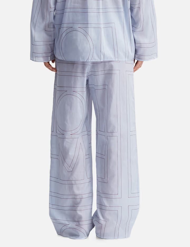 Monogram Cotton-Blend PJ Bottoms