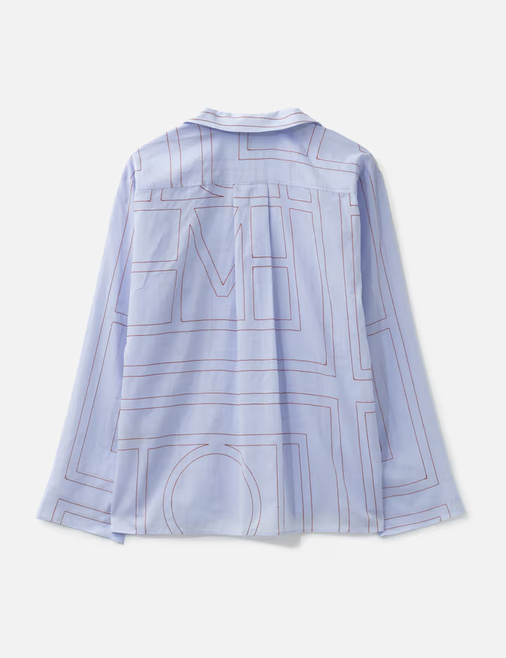 Monogram Cotton-Blend PJ Top