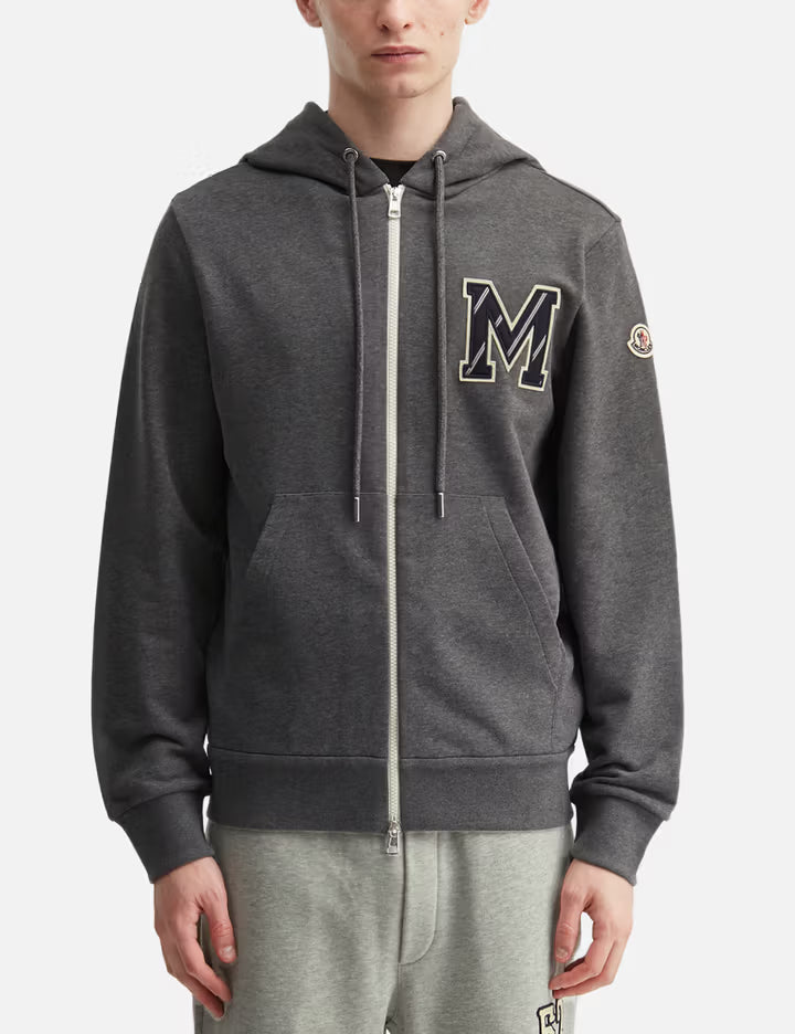 Monogram Cotton Zip-Up Hoodie
