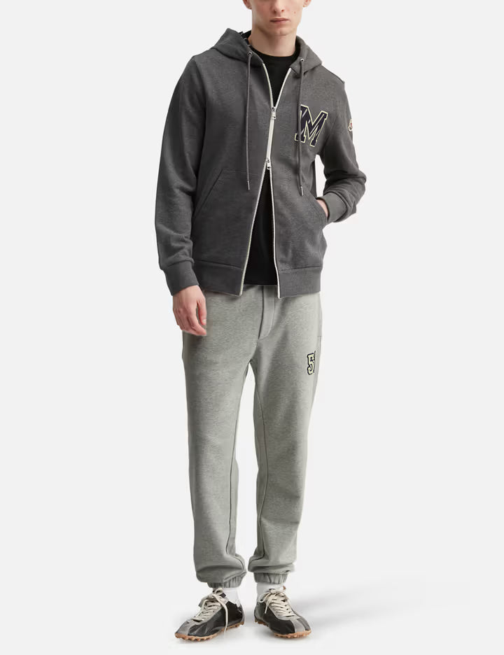 Monogram Cotton Zip-Up Hoodie