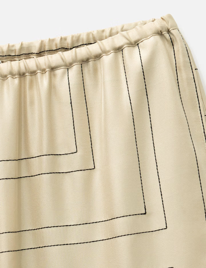 Monogram Silk PJ Bottoms