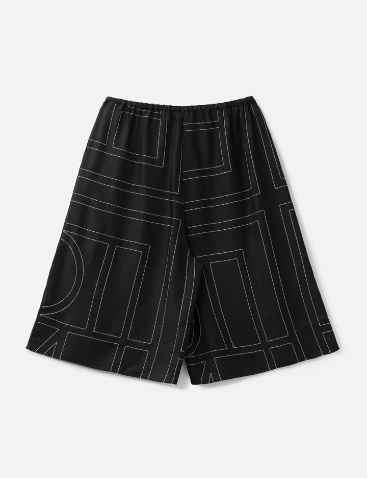 Monogram Silk PJ Culottes
