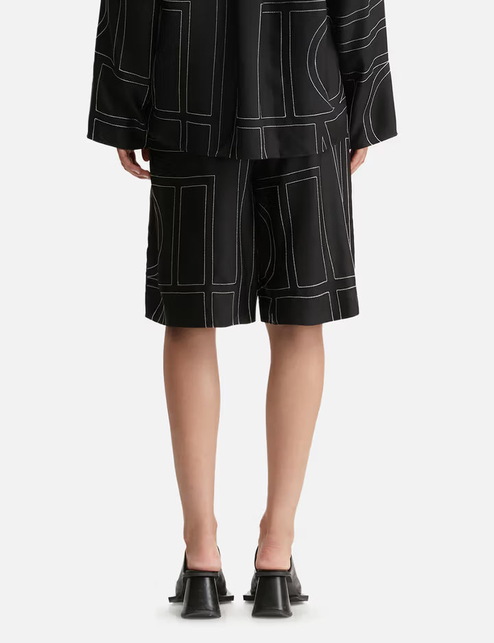 Monogram Silk PJ Culottes