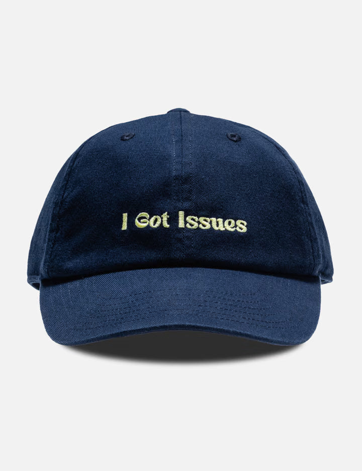 Navy Letter Embroidered Baseball Cap
