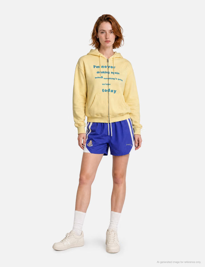 Never Drinking Again Yellow Hoodie