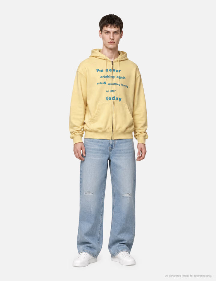 Never Drinking Again Yellow Hoodie