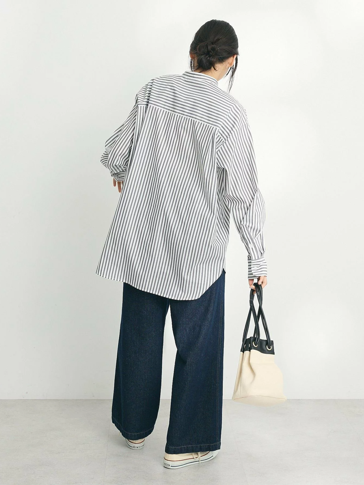 Hayato Band Collar Shirt