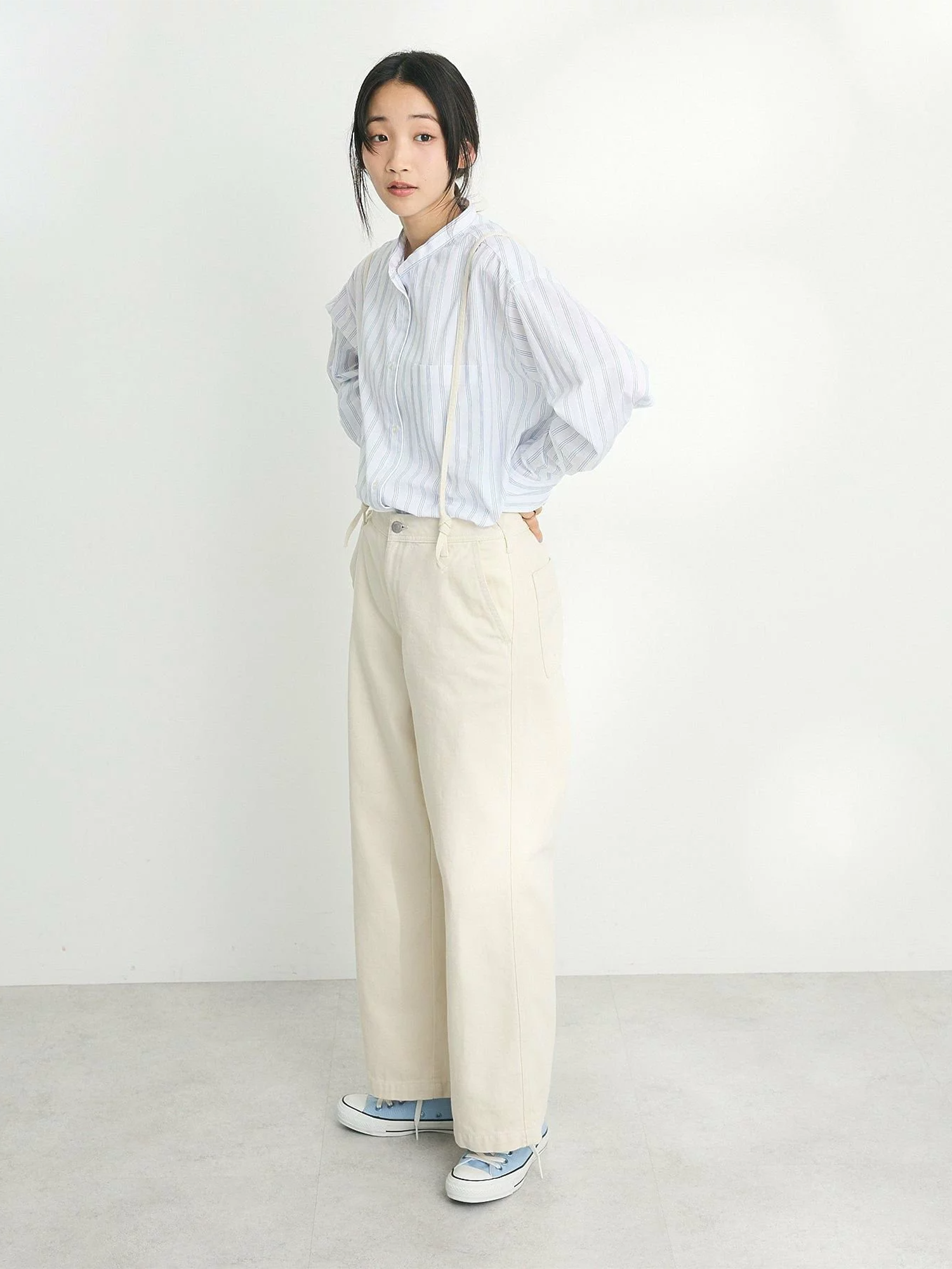 Hayato Band Collar Shirt