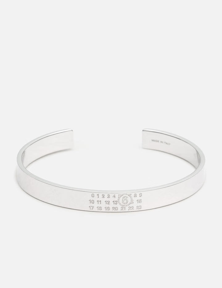 Numeric Minimal Signature Cuff Bracelet