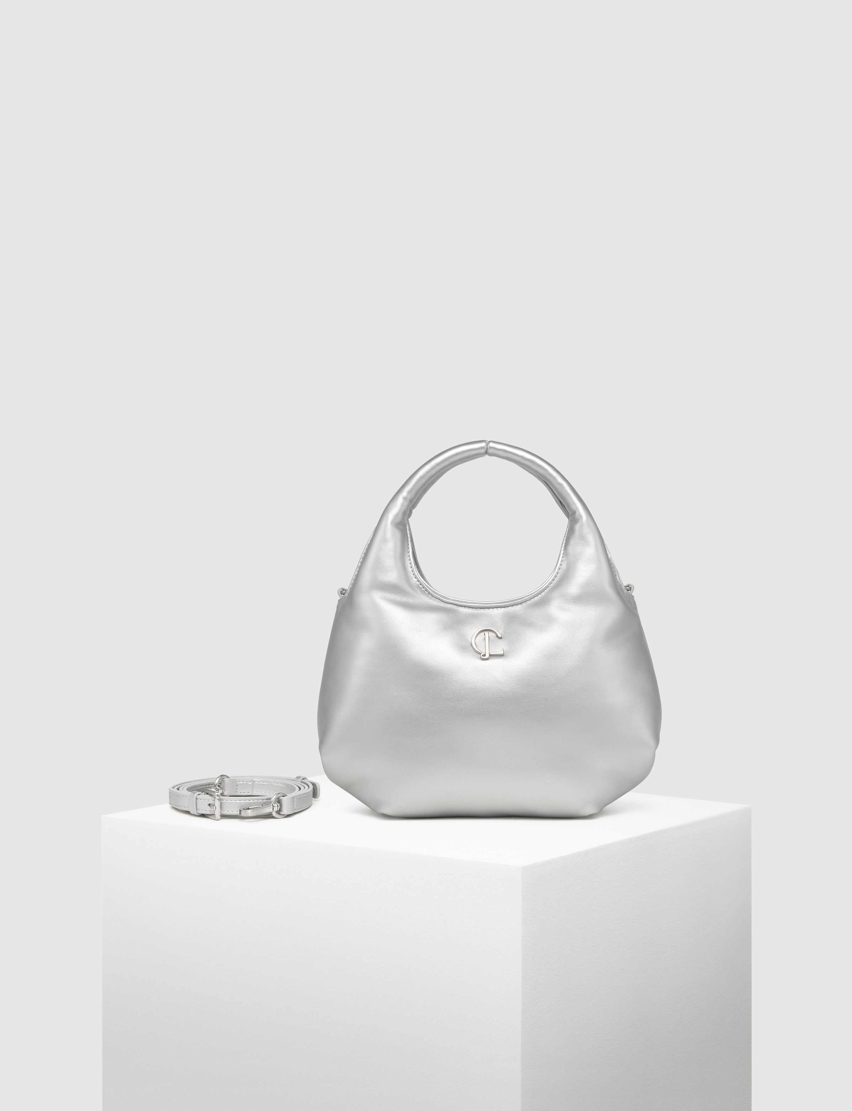 Carlyn Bag Korea - Jelly Mini - Silver: "Silver Jelly Mini Bag"