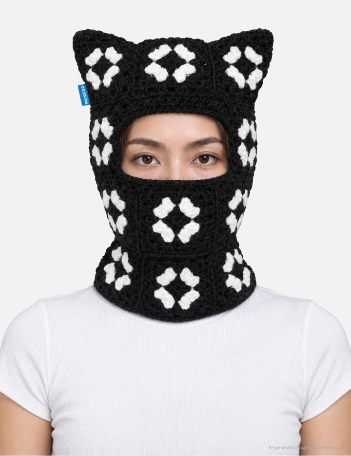 Obsidian Crochet Ski Mask