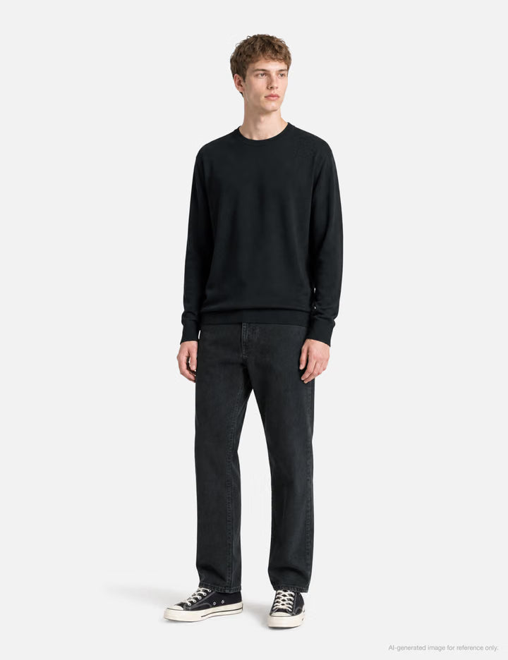 Officer Crew Sweater Rayon Nylon Yarn