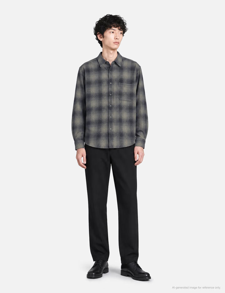 Ombre Flannel One Pocket Checkered Shirt V.2