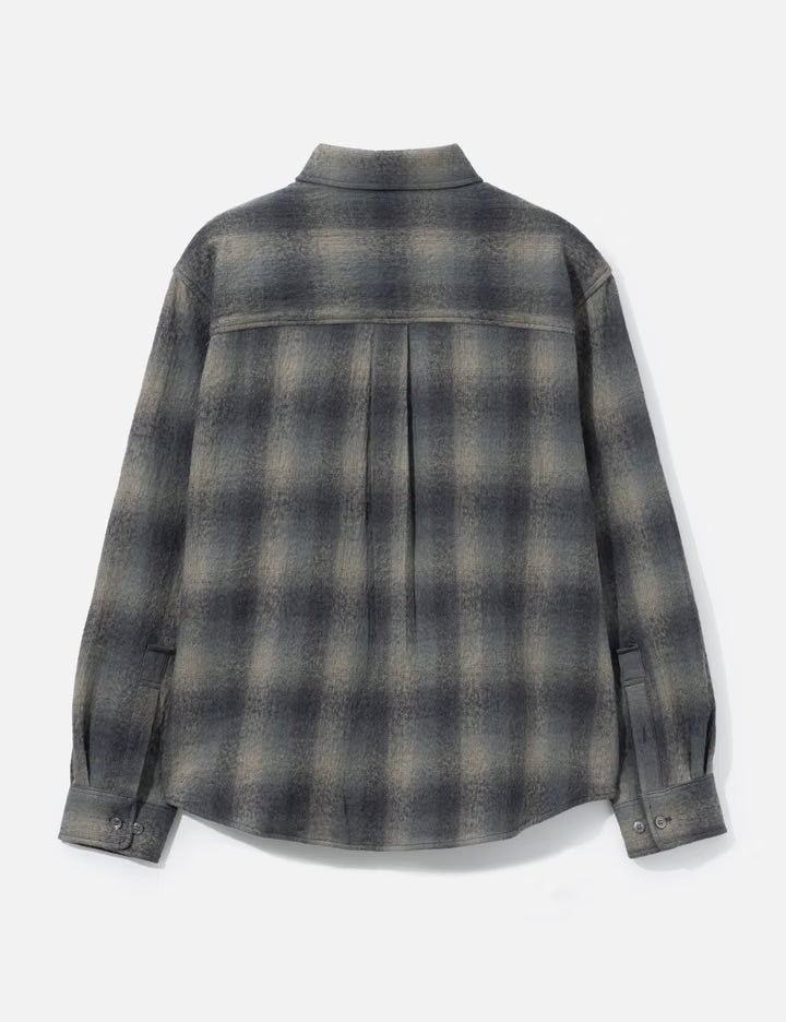 Ombre Flannel One Pocket Checkered Shirt V.2