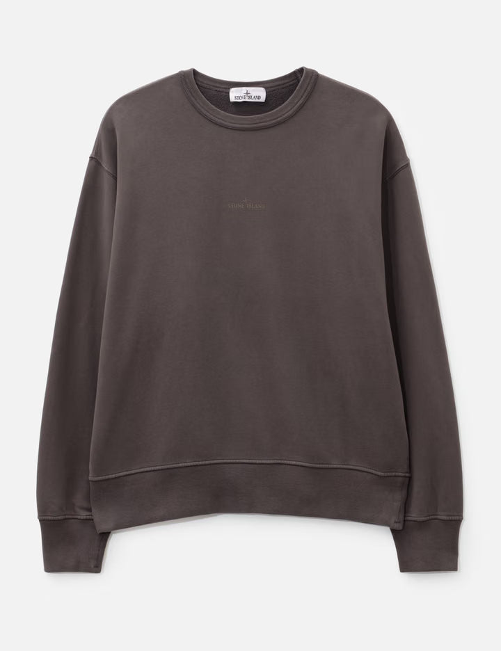 Organic Cotton Fleece Oversized-Fit Crewneck Sweatshirt