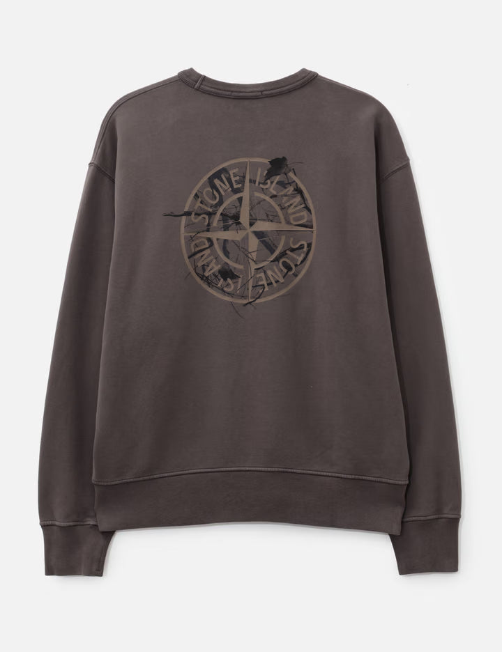 Organic Cotton Fleece Oversized-Fit Crewneck Sweatshirt