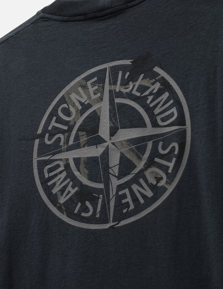 Organic Cotton Jersey T-Shirt With 'Camo' Print