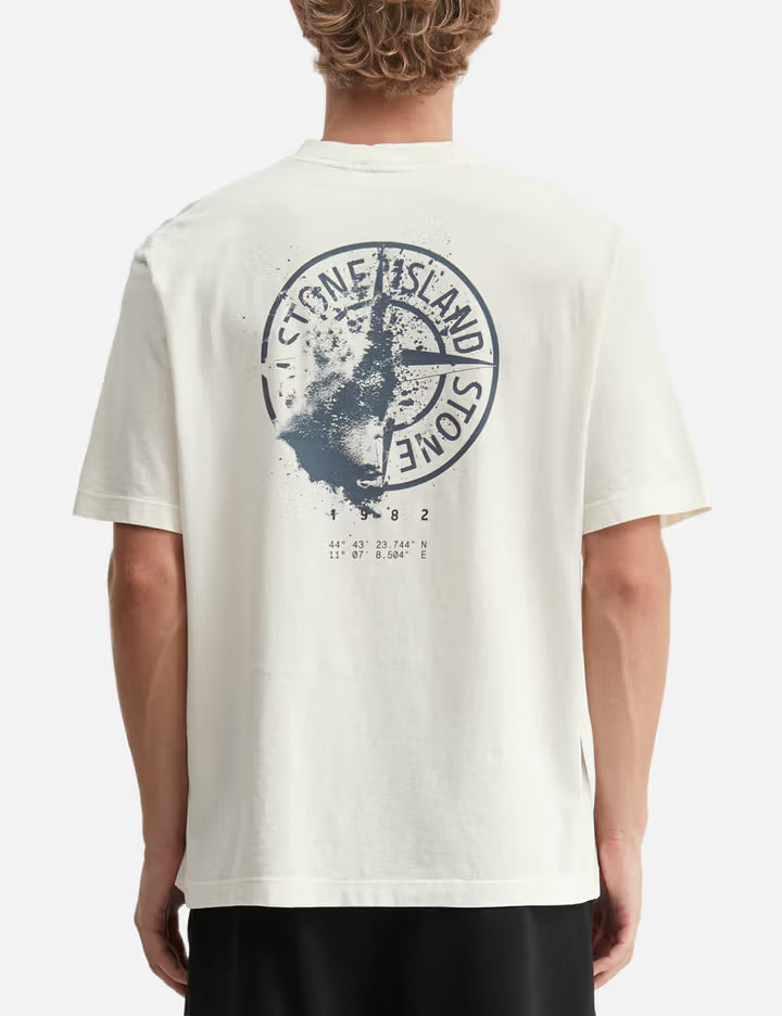 Organic Cotton Jersey T-Shirt With 'Desert' Print