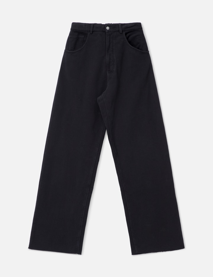 Wide-leg Cotton Trousers