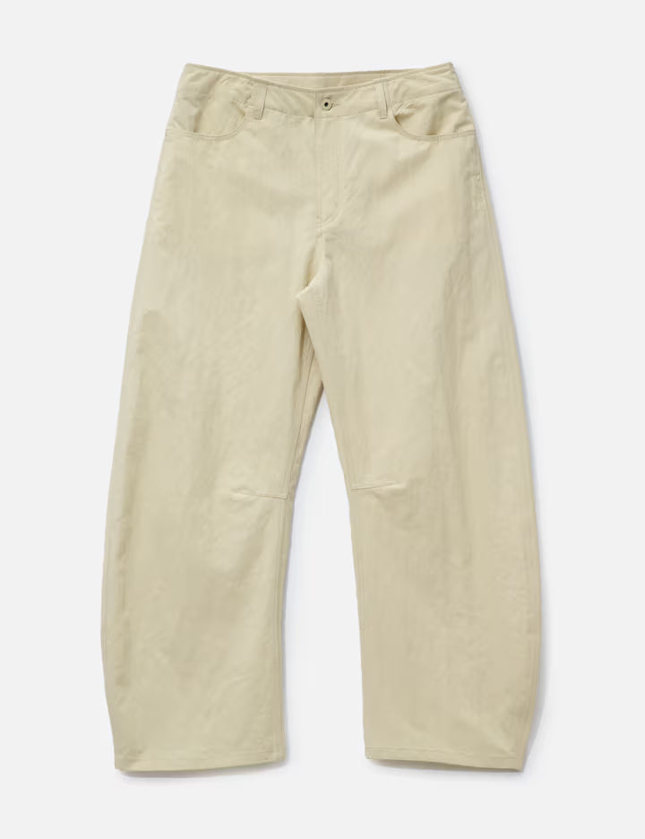 Deep Curved Cotton Blend Pants