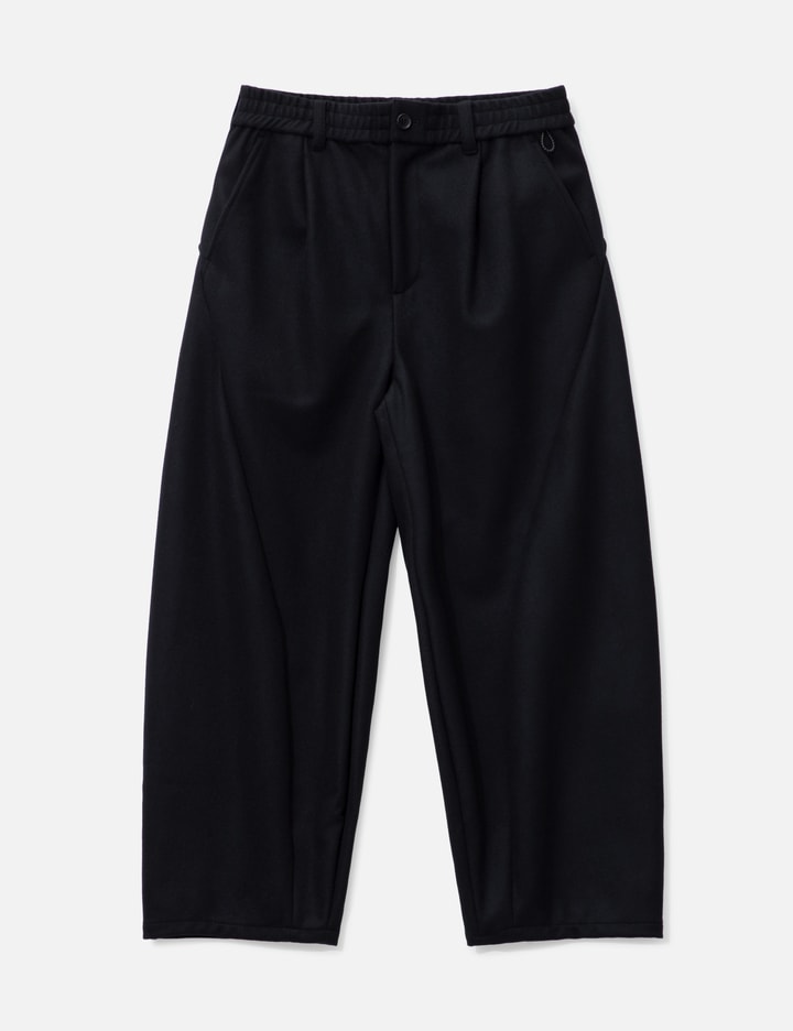 WOOL MELTON MASSIVE TWISTED PANTS