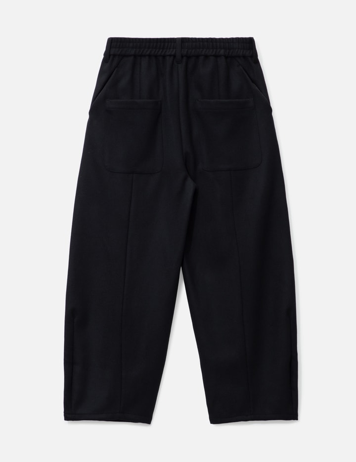WOOL MELTON MASSIVE TWISTED PANTS