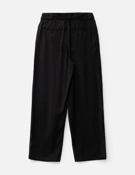 Wide Summer Pants With Double Pleats And Belt