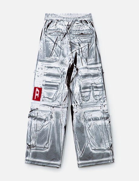P-Garcia Chalky cargo pants with logo patches