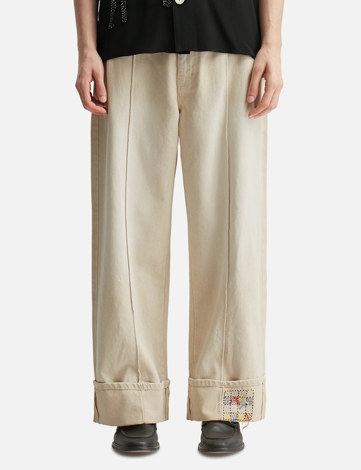 Khaki High Waisted Denim