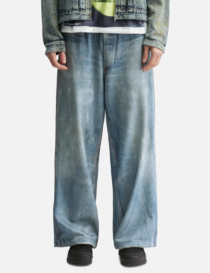 Trompe L'Oeil Denim Sweatpants