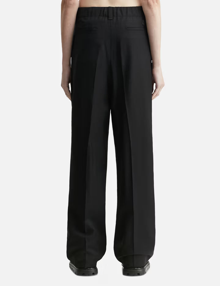 Wool Gabardine Tailored Trousers